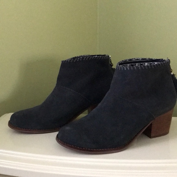 toms leila booties castlerock grey suede